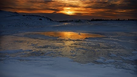 Gold Dust - clouds, golden, ray, beaches