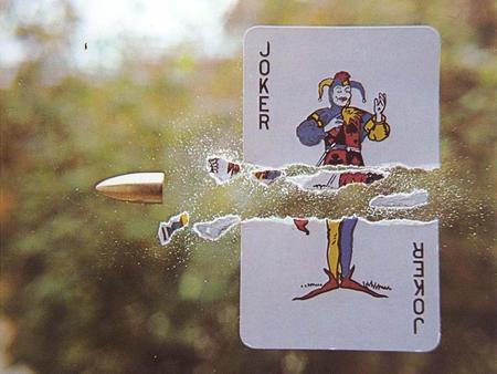 the perfect shot - bullet, ripping card