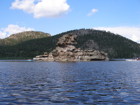 Zhumbaktas rock, Burabay, Kazakhstan - burabay, kazakhstan