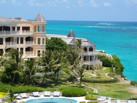 Barbados by the sea - holiday, palm trees, sea, hotel, ocean, barbados