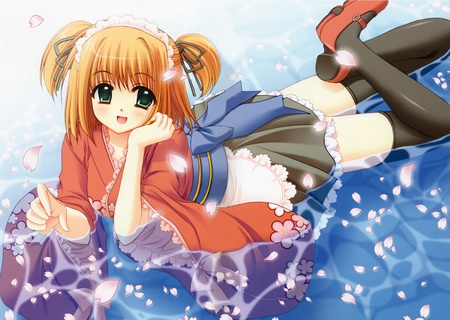 Girl - sexy, girl, hot, female, anime, water, anime girl, cute