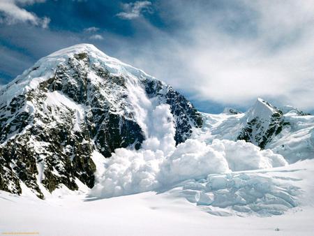 Avalanche - winter, nature, mountain, snow