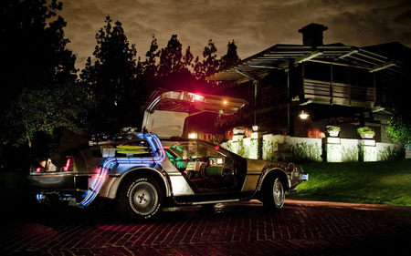 Delorean (Back to the Future) - movie, delorean, back to the future, car