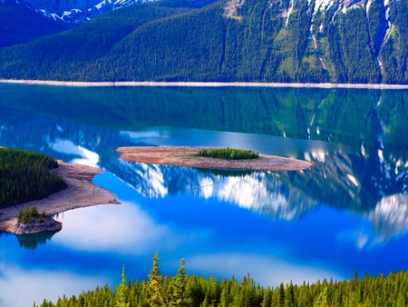 Beautiful Lake - beautiful lake, mountains, nature, cool