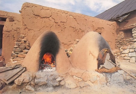 Outdoor Bread Baking Ovens  - southwestern, clay ovens, huts, outdoors