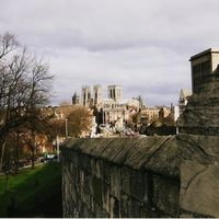 A view from wall.York Cathedral