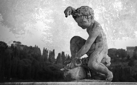 Giardino di Boboli Florence Italy - florence, giardino di boboli, garden, angel, italy, statue