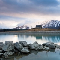 Sunrise over Lake Tekapo New Zealand