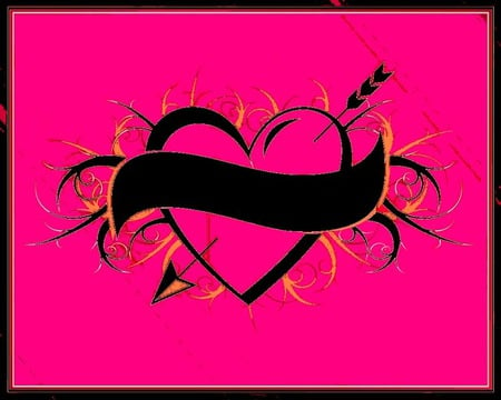 heart 1 jpg - colors, black, pink, heart