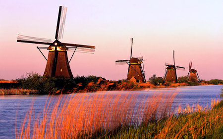 Windmill - windows 7, architecture, windmill