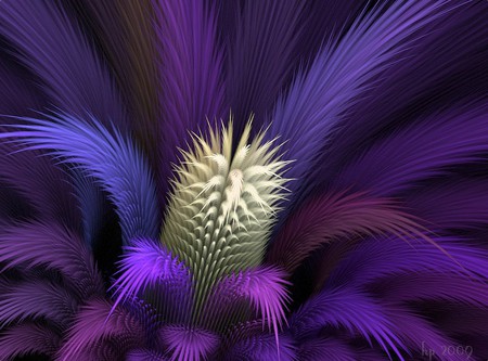 Colored Plants - abstract, 3d and cg