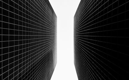 3D Building - 3d and cg, abstract, black