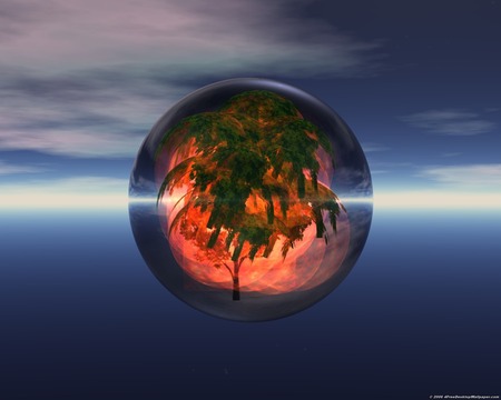 The Burning Bush - 3d and cg, abstract, orb