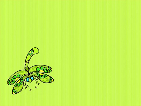 green dragonfly lime poster. jpg - fun, lime, spring dragonfly