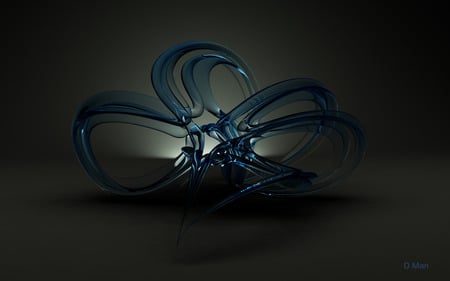 Sexy Blue - 3d and cg, abstract, black, blue