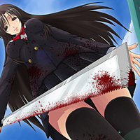 black hair blood katsura kotonoha school days seifuku skirt thighhighs zettai ryouiki