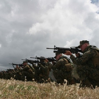 Marines live fire