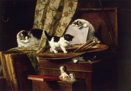 Henriette Ronner Knip. Artful play.