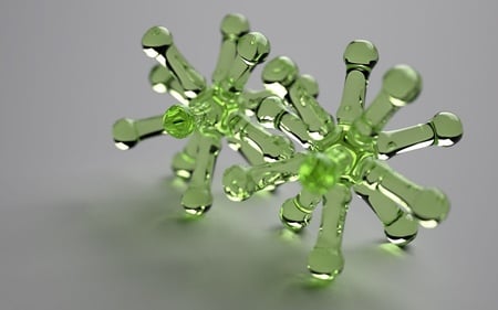 green multihead - 3d and cg, abstract, green