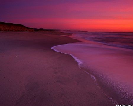 Dunes Beach, California - sky, ocean, beach, california, half moon bay, sunset, sand