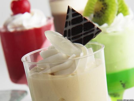 Milkshake anyone... - drink, cream, milkshake, chocolate wafer, fruit, glass