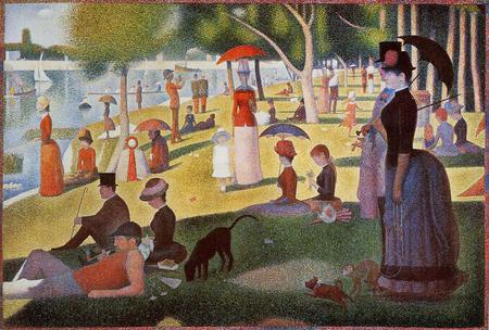 Georges Seurat. A sunday afternoon on the island of La Grande Jatte. - seurat, impressionist painting, art