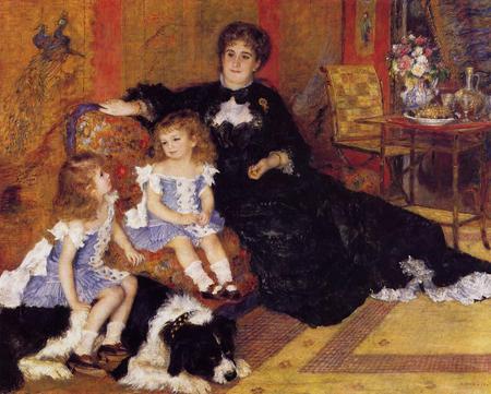 Madame Georges Charpentier and Her Children - mother, art, portraiture, children