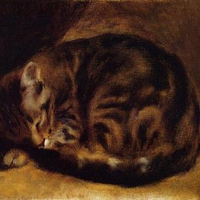 Renoir. 'Sleeping cat.'