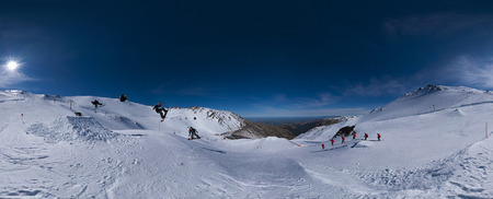 right round - nature, sky, home, cold, snow, blue, winter