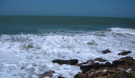 Mar de Cartagena - ocean, beach, olas, water, cartagena, mar, colombia, sea