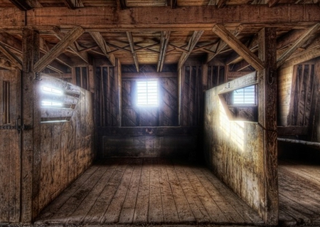 The Stable - wood, building, stable