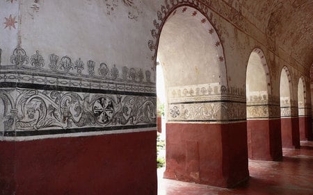 The church's interior - architecture, windows 7, churchs, religious