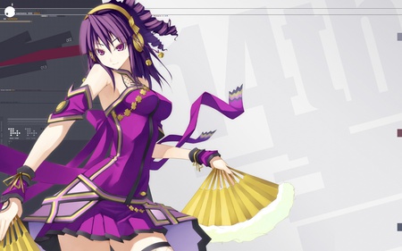 Beatmania - beatmania, purple, girl, headphones, anime