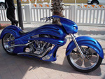 Blue Phantom Harley Chopper