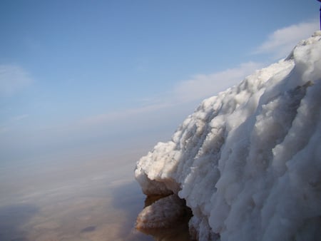 Salty Seaside - salt, lake, nature