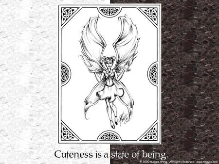 cuteness is a state of being - cute, fairy, blackandwhite