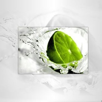 Green Lemon in water