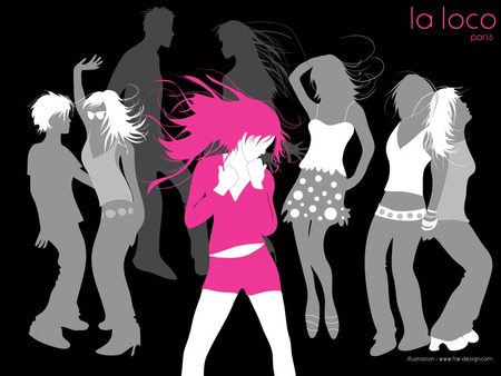 dancing wallpaper . jpg - music, funky, loud, dancing