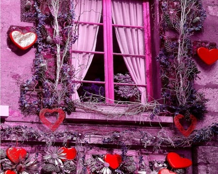 Cest la St Valentin  - valentine, window