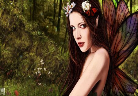 Fairy - beauty, abstract, art, girl, fairy, fantasy