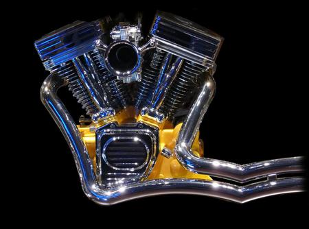 Yellow Chrome............. - motorcycles, harley davidson