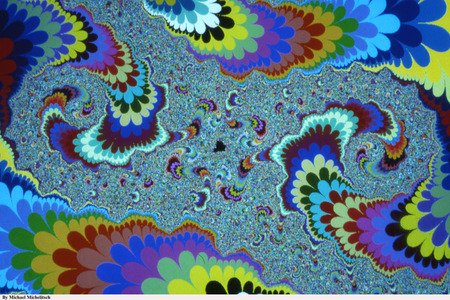 IMAGE LIKE MOSIAC - colorful, spirals, image, fractal