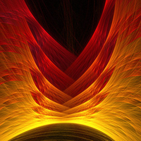 'Flaming Wings' Fractal Art