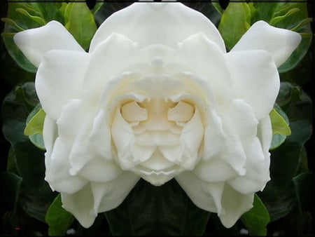 Angel Face - white, angel, flower