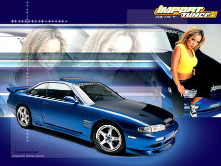 Model-Nissan - babe, import, model, blue