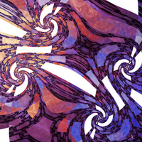 Purple Fractal Art 'Lethe'