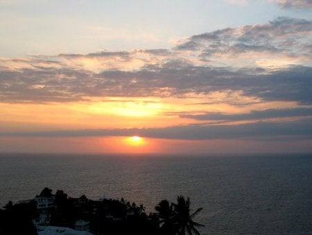 Sunset - water, beauty, beach, ocean, earth, sky, clouds, sunset, sea, nature