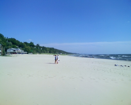 Lake Michigan - sky, beach, sand, blue