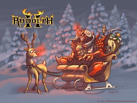 Diablo 2 - christmas, graphics, xmas, rudolph, diablo 2, diablo ii, diablo