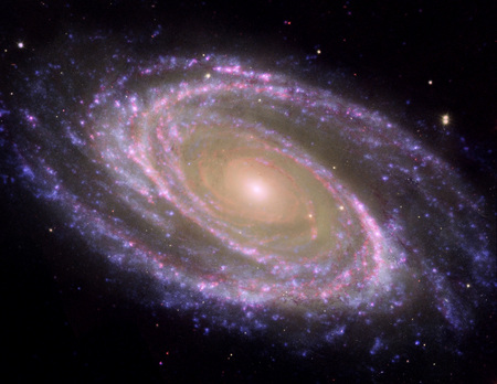 M81 Galaxy - Pink Coloration